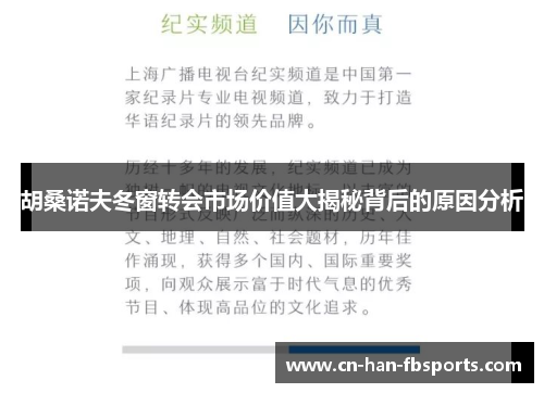 胡桑诺夫冬窗转会市场价值大揭秘背后的原因分析